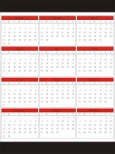 2011年矢量年历表图片