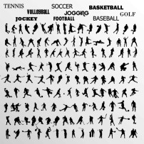 运动 图标 体育 球类 足球 篮球 羽毛球 网球 美式