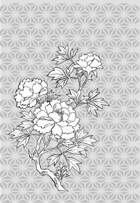 喇叭花白描图片_国画处女作白描牵牛花谨以LNNO