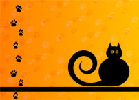 矢量素材猫猫剪影模板下载(图片编号:1065814