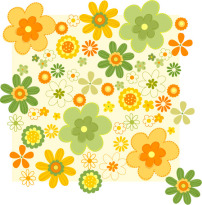 矢量素材彩色花卉手绘背景图片模板下载(图片