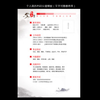 个性时尚个人简历模板图片