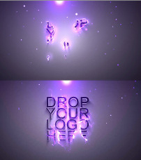 幻彩粒子logo演绎AE模板