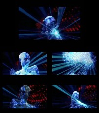 人物 科幻/科幻人物光效背景动态特效视频素材