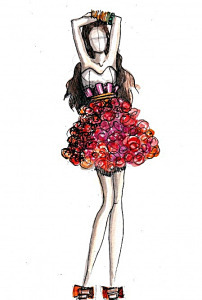 男士芭蕾王子装手绘稿模板下载(图片编号:120