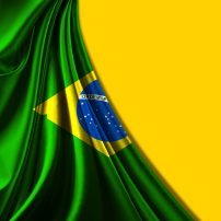 2014巴西世界杯巴西国旗背景图片图片素材(图