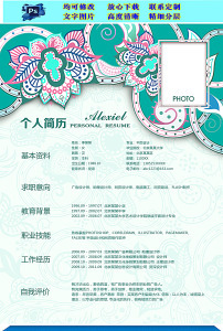 求职简历officeword模板下载图片