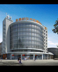 徐州丰县新区汽车站效果图1模板下载(图片编号