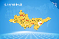 荆州市地图图片