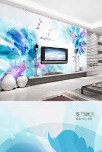 电视墙壁画贴图图片素材_电视墙壁画贴图图片