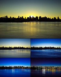 延时拍摄城市车流高清LED大屏幕视频素材模板