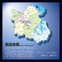 南昌地图(含矢量图)图片