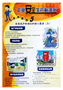 安全生产标准化方针目标展板模板下载(图片编