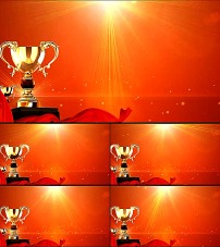 感动中国颁奖典礼金奖杯视频模板下载(图片编