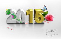 2015年立体字体