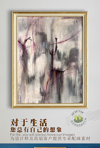 复古做旧艺术抽象五彩动感圆圈线条抽象油画图片