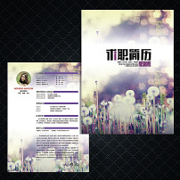 小清新个人简历模板图片