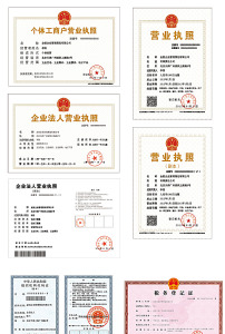 营业执照模版企业证书模版大全图片