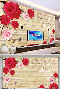 电视墙壁画贴图图片素材_电视墙壁画贴图图片
