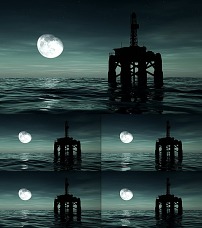海上夜景 视频素材图片素材_海上夜景 视频素