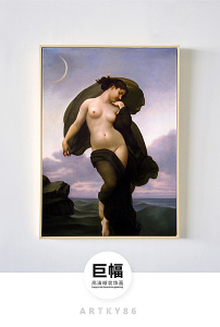 世界名画感裸体金发美女古典主义人物油画高清图片