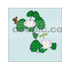 喇叭花白描图片_中国民间艺术喇叭花