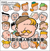 老头卡通头像_