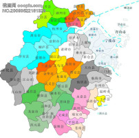 广东省县市分布-矢量地图模板下载(图片编号:5