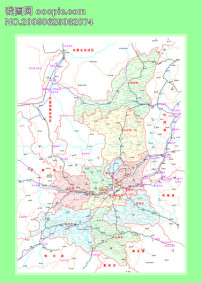 新疆旅游圣地-矢量地图模板下载(图片编号:585