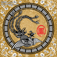 龙飞凤舞 掌纹图模板下载(图片编号:796273)_