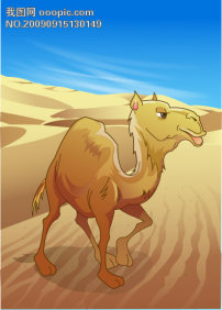 可爱 卡通 矢量/矢量可爱卡通骆驼